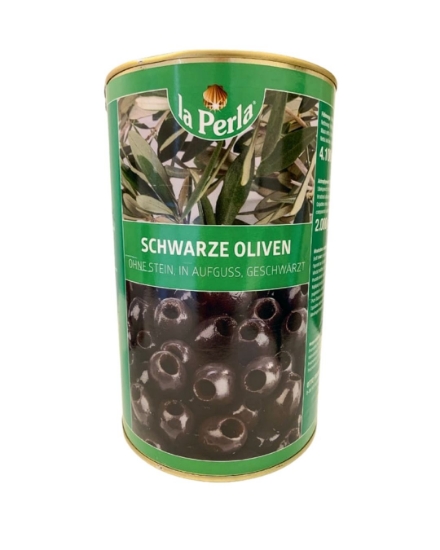 LA PERLA Oliven Schwarz ohne Stein 