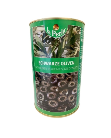 LA PERLA Oliven Schwarz in Scheiben 